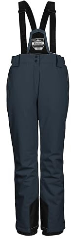 killtec Damen Funktionshose/Skihose mit abnehmbaren Trägern, Kantenschutz und Schneefang KSW 249 WMN SKI PNTS, hellpetrol, 42, 37559-000