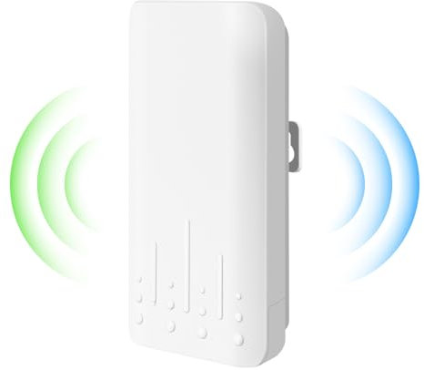 Répéteur WiFi Extérieur Résistant aux Intempéries, IP65 étanche à la Pluie et à la Poussière, Mode AP, 2.4Ghz 300 Mbit/s WLAN Expander,Antenne Cachée Intégrée, Température de Travail -40℃-70℃