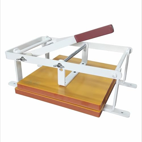 XDTKJDZ 305 * 305 Mm Lino Block Printing Press, Linoleum Blocks for Printmaking, Linocut Printing Hand Lever Press Machine, Height Adjustment, for Print Maker Woodblock Ink, Lino Cuts