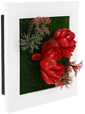 Toyvian 103a Cadre Photo Décoration Végétale Artificielle Simulations De Plantes à Suspendre pour Salon Et Bureau