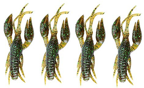 Lobster Baits,Crawfish Lures,Crayfish Fishing Lures Bait, 4pcs Silicone Soft Fishing Crawfish Lures Bait Artificial Lures Bait for Carp Bass Fishing Freshwater Saltwater