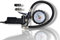 Pistolet de gonflage professionnel avec manomètre de pression pneus de voiture moto camion et vélo 170psi attaque 1/4 pour pression pneus de voiture moto camions et vélos - échelle en bar Psi