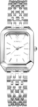 Avaner Women's Bracelet Square Watches: Gold Silver Stainless Steel Strap Analog Quartz Elegant Wrist Watches