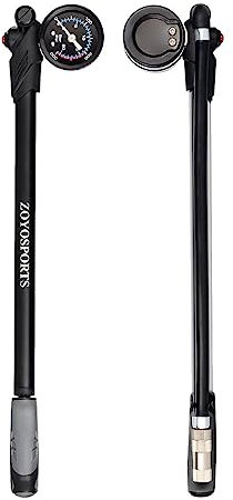 Fahrrad-Dämpferpumpe – 300 Psi Hochdruck-Luftpumpe für -Fahrradgabel, universelle Fahrradpumpe mit Manometer und Entlüftungsknopf, Fahrradzubehör