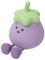 AQXONG Aubergine Nachtlicht für Kinder, Kinder Nachtlicht mit Timerfunktion, Kawaii Kinder Nachtlicht aus Silikon, Wiederaufladbares Nachtlicht für Kinder Geschenke für Jungen und Mädchen
