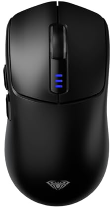 AULA SC580 Gaming Maus Kabellos,2.4GHz/USB-C/BT Wireless Gaming Mouse,12000DPI,6 Programmierbare Tasten,Kabellose Maus für PC/MAC Gamer (Schwarz)