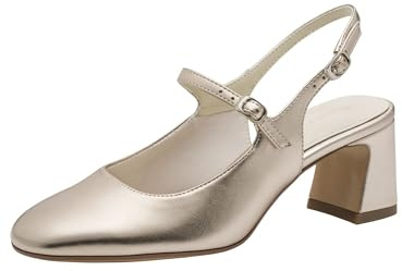 Tamaris décolleté slingback da donna con tacco a blocco metallico 40 EU