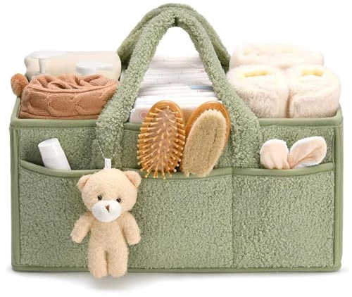 Cesta de almacenamiento para bebé, almacenamiento de pañales, bebé, cesta de nacimiento, organizador para bebés, cesta de almacenamiento portátil, cesta de almacenamiento de fieltro de bebe