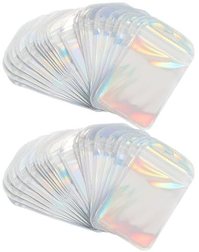 PRETYZOOM Bolsas Transparentes De Sellado para Joyas Pequeñas 50 Piezas Bolsitas Resellables para Anillos Collares Y Pendientes Bolsas De Almacenamiento De PláStico para Joyería Visible 3.93