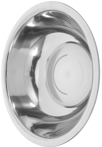 Beavorty Bassine en Acier Inoxydable Épaissi 29cm pour Trempage des Pieds et Lavage Visage, Légère, Facile à Nettoyer, Élégante et Portable pour Voyage