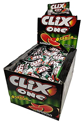 CLIX ONE SANDÍA - Chicle sin azúcar - Caja de 200 unidades