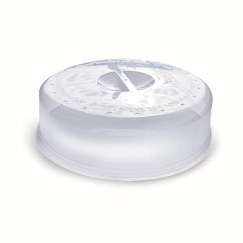 Coperchio per microonde e forno con uscita vapore senza BPA, coperchio microonde due misure a scelta 24 o 27 cm di diametro, coperchio microonde senza BPA, utensili da cucina copricibo molto