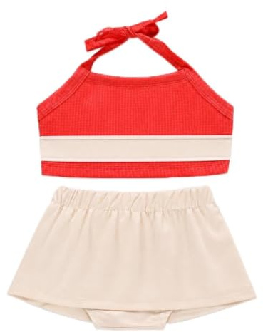 Lito Angels Traje de baño Tankini de 2 Pieza Princesa con Accesorios para Niñas Pequeñas Talla 3-4 años (Número de Etiqueta 110)