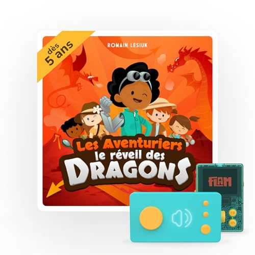 Lunii - Le réveil des dragons - Livre audio interactif en français - durée 1h43 - dès 5 ans à écouter sur Ma Fabrique à Histoires ou FLAM