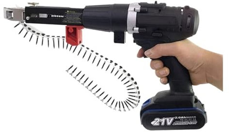 Pistolet Cloueur, Outil de travail du bois, perceuse électrique sans fil, pistolet à clous à chaîne automatique, bonne Performance avec longueur et profondeur de vis réglables