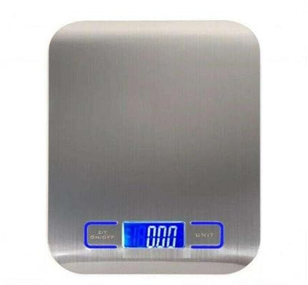 asdchZen Báscula Electrónica Digital De Acero para Cocina, Báscula para Alimentos, Báscula De 5 Kg, Báscula De Cocina, Herramientas De Cocina, Básculas para Alimentos, Báscula Par