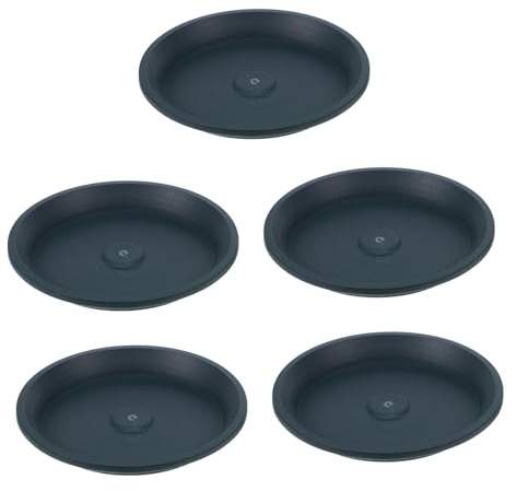 Toyvian 5 Piezas Bandejas Redondas para Macetas Planta Bandejas de Drenaje Resistentes para Interior y Exterior Soporte para Plantas Decorativas Bonsáis y Macetas