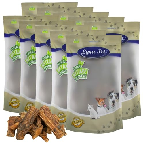 Lyra Pet® 10 kg Ochsenschwanz 1-7 cm 10000 g wie Ochsenziemer Kauartikel Hund Rind Kauartikel Kausnack
