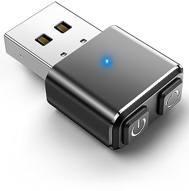 meatanty Metal Mouse Jiggler [UK Design] - Undetectable USB Mover with 3 Smart Modes, Auto-Cursor Simulator for PC/Laptop, Plug & Play (Driver-Free, IT-Stealth)