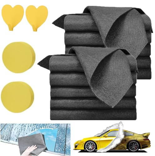 Donubiiu Serenosole Aquaglide Tücher,Aquaglide Tücher,Verdicktes magisches Reinigungstuch,Thickened Magic Cleaning Cloth,Mikrofaser Reinigungstuch zum Abstauben von Küchen,Glas,Autos (10 Pcs)