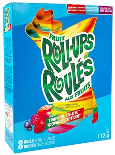 Fruit Roll-Ups Tropical Tie-Dye 112g inkl. Steam-Time ThankYou