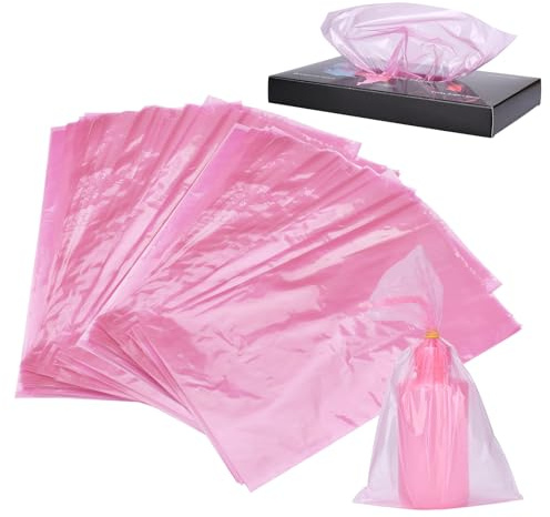 Atomus 250pcs Rose tatouage bouteille sac tatouage Extrusion lavage bouteille bouchon manchette 15x25.6cm accessoires de tatouage