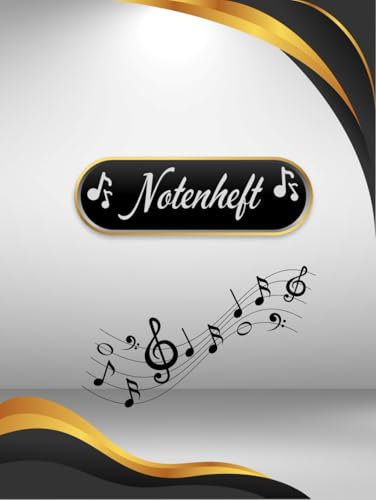 Notenheft Trompete DIN A4 Notenbuch Posaune Musikunterricht Waldhorn Notenlinienheft Große Lineatur Blasinstrumente Anfänger Kornett Querflöte ... Notensysteme Bariton Musiker Fagotte A01A
