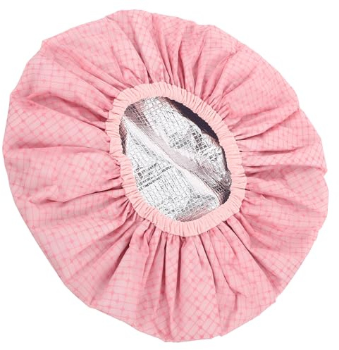 LRXIYODE Bonnet de Coloration Capillaire Réutilisable Double Couche Épais Maintien Chaleur Soin Profond Cheveux Longs Bouclés Usage Salon et Domicile