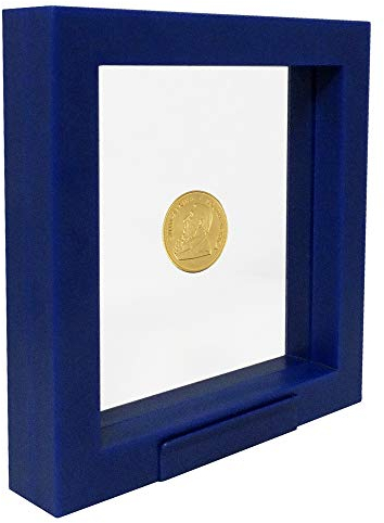 Safe 4501 Marco Flotante Azul 13x13 cm - Marco para Monedas - Marco para Fotos de Objetos - Marco 3D para su colección de Monedas