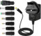 EFISH DC 12V 1A 12W Power Supply Adapter,Cord for Power Plug for 12V Small Electronic Equipment,LED Strips,WiFi Routers,CCTV Camera,Hub,Telekom,Speedport,Scanner,Switch,Door Bell+7 Different Plugs