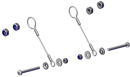 Croozer Drahtschlaufen-Set Kid Plus ab 2018 für Sylomer-Federung