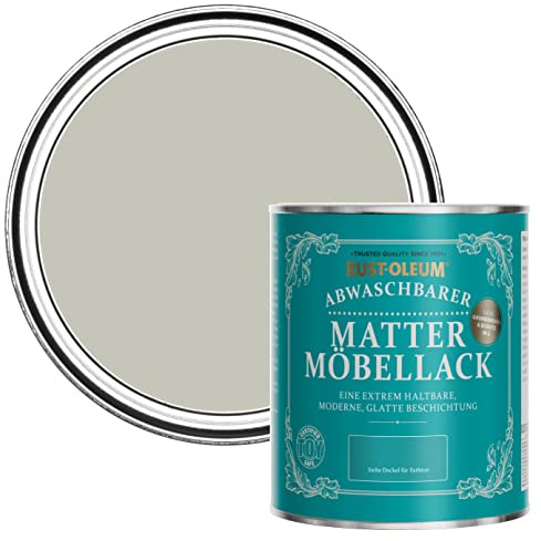 Rust-Oleum Grey Furniture & Skirting Board Paint in Matt Finish - Tyne Fog 750ml