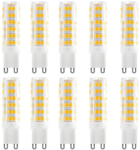 WULUN G9 LED-lampor, varmvit, 7 W, 700 lm, 3 000 K LED-lampa, ersättning för 70 W halogenlampa, G9 LED-lampa, dimbar icke-flimmer, 360° belysningsvinkel, AC
