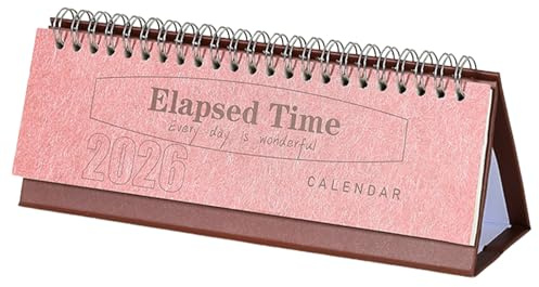 Calendario de escritorio 2026 – Planificador mensual con bloques rayados, papel grueso para escribir fácilmente, diseño compacto con soporte duradero, herramienta de organización para planificación de