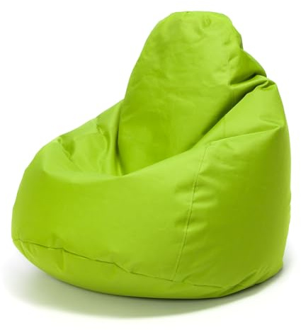 Ecopuf Fuzzy | Puff Fåtölj Saccosäck - Sittsäck Inomhus och Utomhus - Slitbeständig Sittsäck Sittsäck - Fåtölj Fyllning Polystyren - Sittsäck Dubbel Dragkedja - Dim 80 x 110 cm