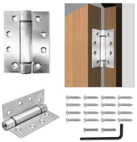 MARIE Ferme Porte Hydraulique Automatique, Groom Fermeture Porte à Ressort Réglable, Charnière Tampon Fermé pour l'extérieur, Porte Intérieure, Porte de Jardin, Porte Moustiquaire, Portes de Chambre
