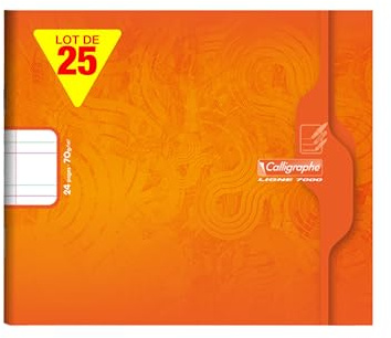 Calligraphe 7702Cpack - Lot 25 Cahiers Maternelle Jaunes 17x14,7cm 24p 70g