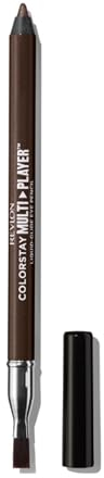 Revlon Eyeliner ColorStay Multiplayer Liquid-Glide, produit de maquillage multi-usages dôté d'un pinceau professionnel, texture crémeuse, waterproof et longue tenue, 402 High Stakes, 0.9g