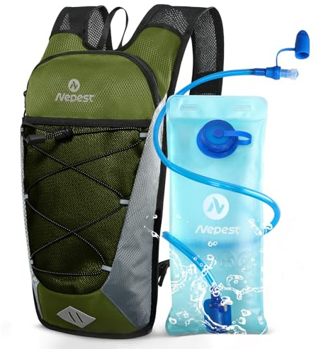 Nepest Hydration Backpack with 2L Water Bladder Water Back Pack