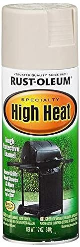 Rust-Oleum 7750830 High Heat Enamel Spray Paint, 12 oz, Almond