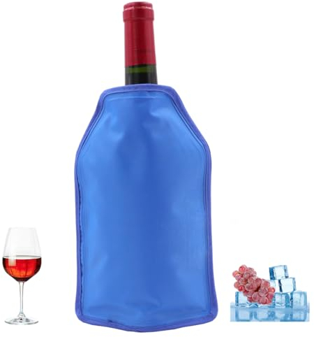 Raffreddatore Rapido per Vino, Refrigeratore per Bottiglie di Vino in gel, manicotto per congelatore, vodka, tequila, refrigeratore