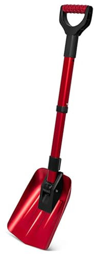 Pala de Nieve, Palas para Nieve Plegables, Herramienta Portátil para Nieve, Mango de Aluminio, para Emergencias de Invierno, para Automóviles, Vehículos Todo Terreno y Barro