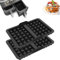 2 Stück Silikon Belgische Waffelform, Kompatibel mit AF400EU, AF451EU, und SL400EU, Stapelbar, Doppelt Backschaleneinsatz aus Silikon, Belgische Waffeln Zubehör