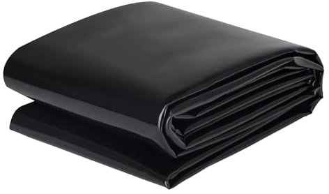 Fodera per laghetto, spessore 0,12 mm, rivestimento in HDPE, impermeabile, resistente agli strappi, 3 x 5 m, 5,5 x 8 m, per stagni Koi, base a cascata, laghetto con loto (W5,5 x L3 m/5,5 x 3 m)