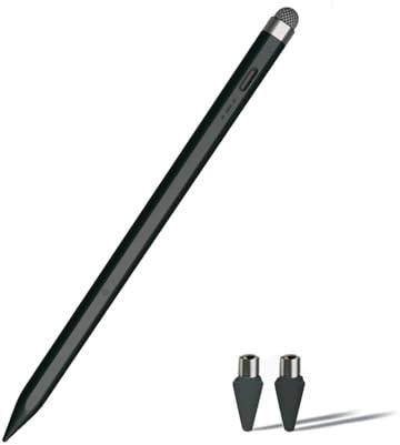 2 in 1 für Stylus Pen für Fire Max 11 Table Fire HD 10 Touch Screen Pen Schreibstift für Honor Pad 10/ X8a/MagicPad 2/XIAOMI Pad 7/6/PRO/Redmi PadSE Tablet Eingabestifte Pencil (Schwarz)