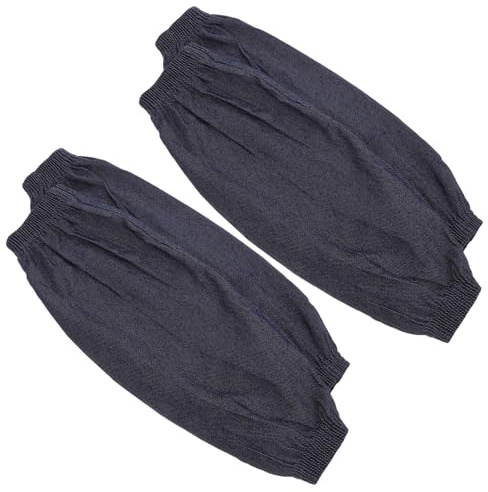 HOUDERCO Manicotti Resistenti all'Usura per Braccio 2 Paia in Denim Design Doppio Strato per Protezione Avambraccio in Ambienti di Lavoro