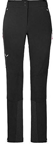 Salewa LAGORAI DST W PNT, Pantaloni da sci Alpinismo, Donna, 40/34, Nero (Black Out)