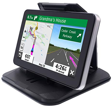 iSaddle Armaturenbrett-GPS-Halterung – universelle Handy-/Tablet-PC-Navigationshalterung für Garmin Nuvi, iPhone, iPad, Galaxy, Yoga, Android, passend für 4,3-9,6 Zoll GPS & Smartphone