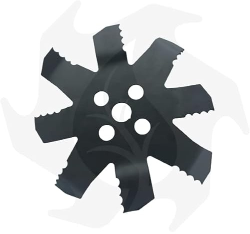 Bazargiusto - Testina disco lama coltello per decespugliatore macinone dentato nuovo modello per rovi canne sterpaglie