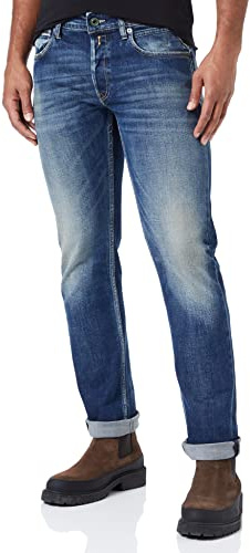 REPLAY Grover Jeans, 007 Dark Blue, 28W x 32L para Hombre